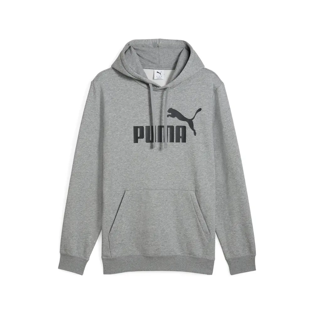 PUMA Mens Essentials No. 1 Logo Hoodie Casual Outerwear Casual - Grey