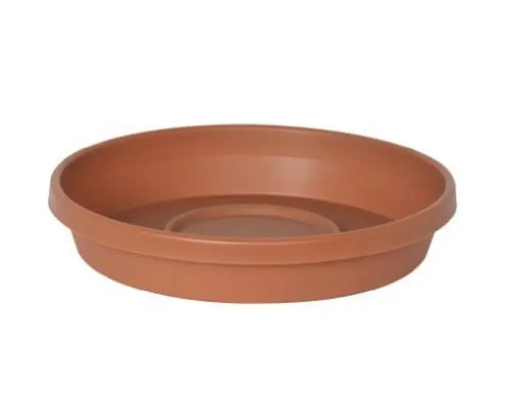 Wetsel 711202 51020-51020C Terra Clay Garden Planter Tray, 16 In. & 20 in, 100-percent Recyclable, All-Weather Durability, for Home Interior & Exterior Decoration, Decorate The Home Interior And Exterior