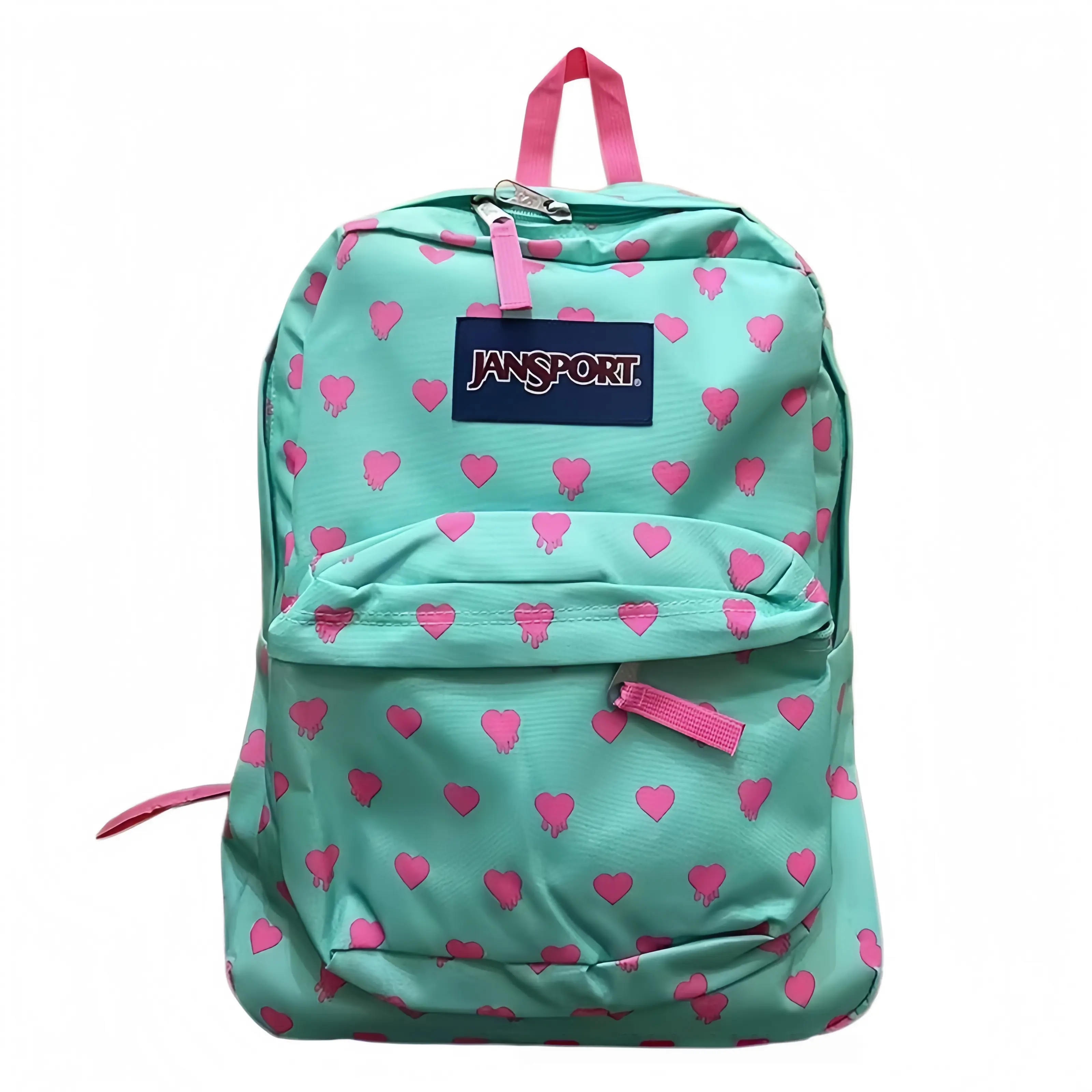 JanSport Pink Plaid Backpack for Girls, Large-Capacity Back-to-School Laptop Travel Backpack — Suitable for High School Students, Middle School Students, College Students, and Couples