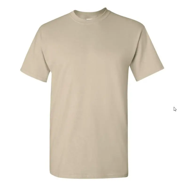 Classic Crewneck T-Shirt in Neutral Beige Color for Everyday Wear