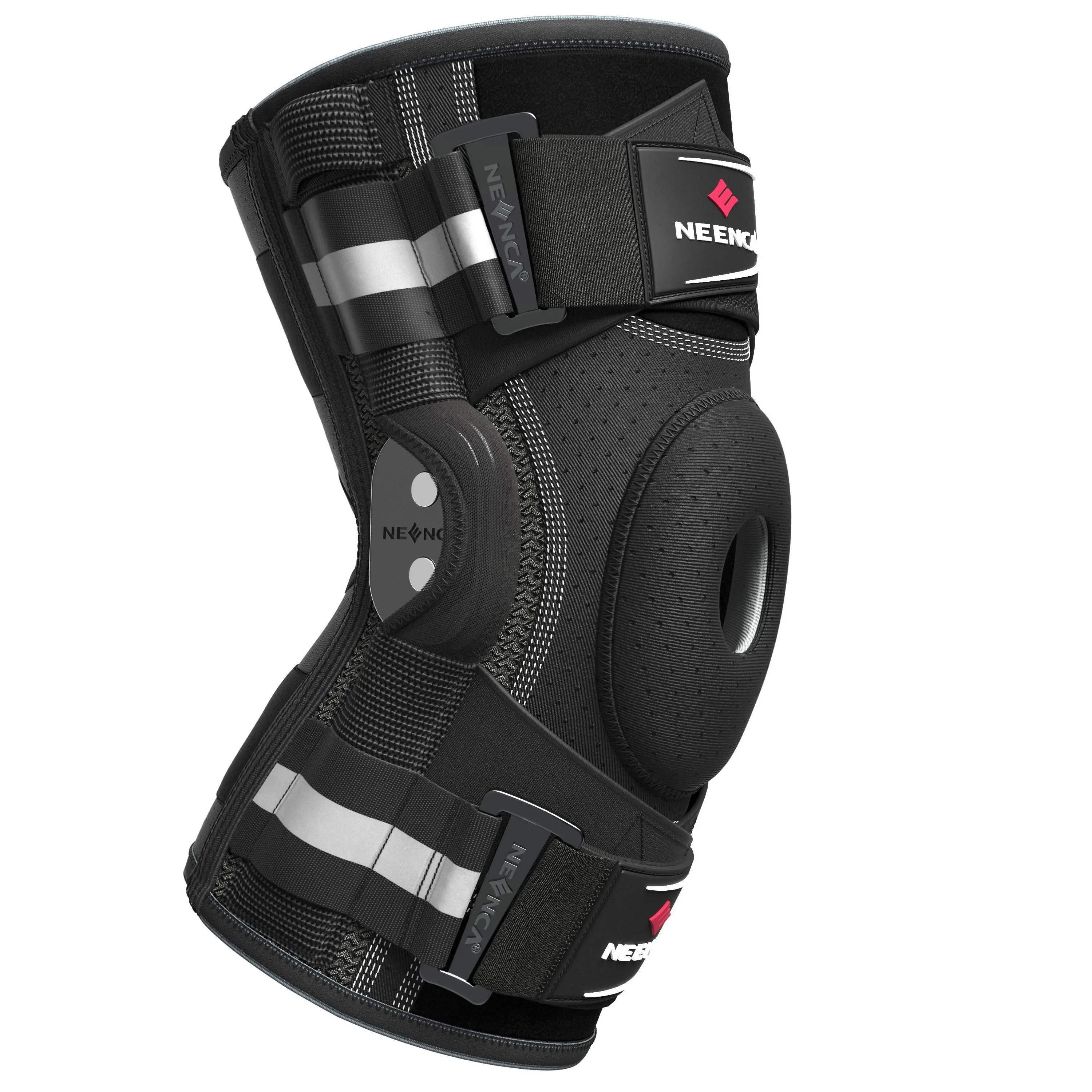 Professional Adjustable Hinged Knee Brace with Removable Side Stabilizers, Strong Stability for Joint Pain Relief, Arthritis, Meniscus Tear, Runners, Basketball Sports Protective Equipment