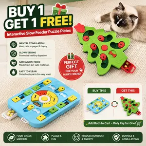 REPET Smart Feeding Trainer (XMAS limited)– Interactive Pet Puzzle Plate with Sound Button for Intelligent Eating & Communication, BUY 1 GET 1 FREE ENDS JUNE 30th