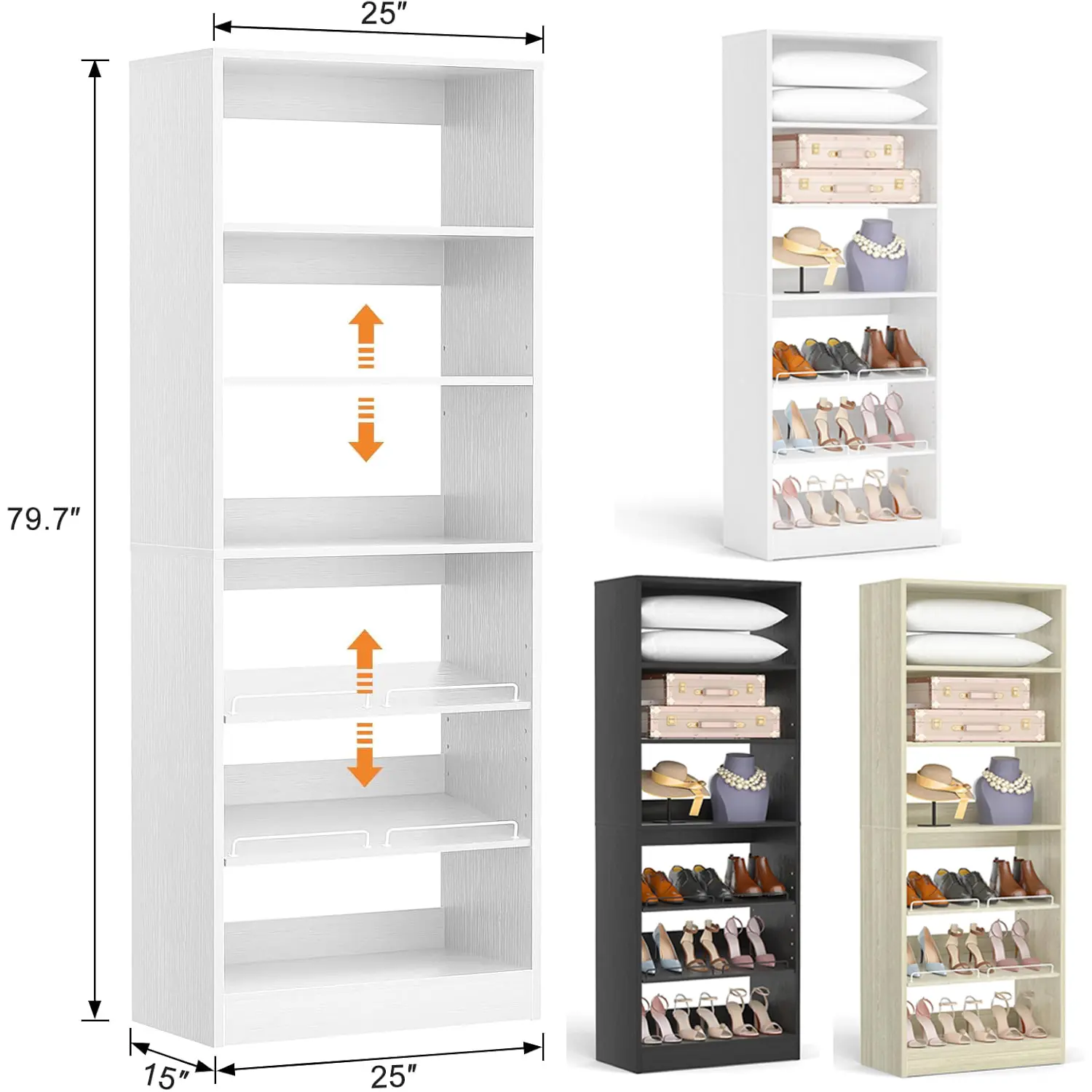 Closet System with Shoe Rack