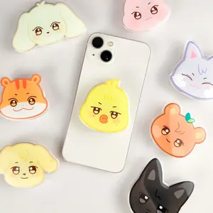 Atz Acrylic Phone Grip Holder Kpop Gift For Fans Smartphone Stand Mount Cellphone Accessory