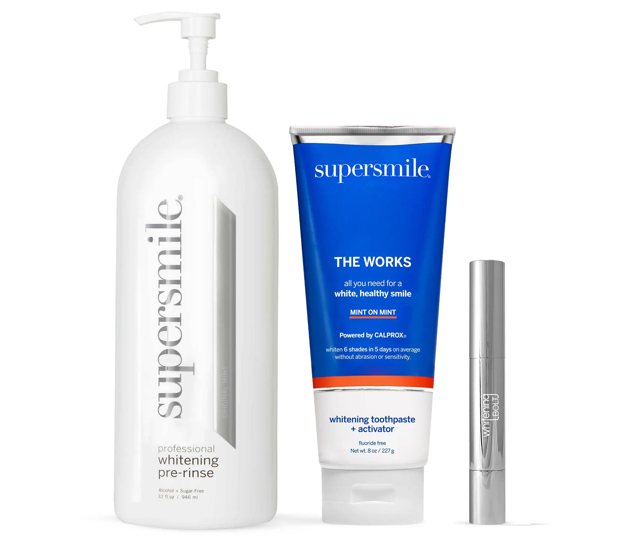 Supersmile The Works Whitening Toothpaste w/ Pre-Rinse Supersmile The Works Whitening Toothpaste w/ Pre-Rinse
