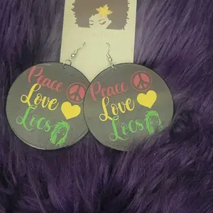 Peace Love Locs Earrings