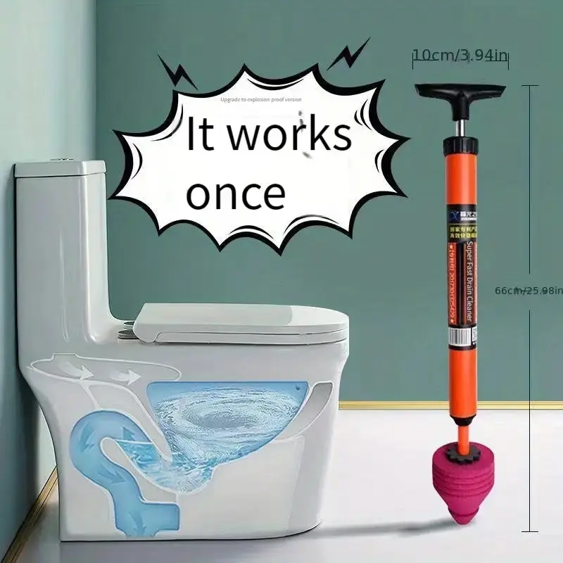 Sewer Unclogging Plunger, 2025 Upgrade, Toilet Unclogging, Kitchen Sink Unclogging, Floor Drain Unclogging, Bathtub Sink Unclogging, Multi-function Plunger