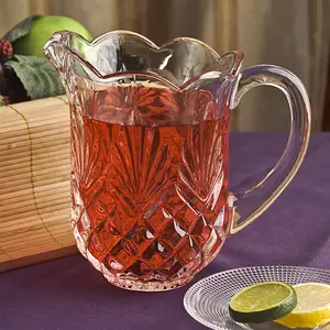 Shannon Water Pitcher 46 oz., Tea, Handmade, Glass Pitcher, Iced Tea Pitcher