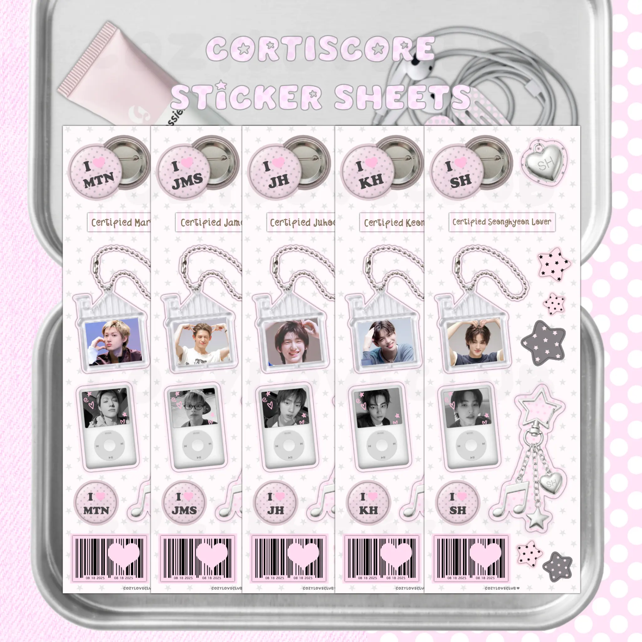 CORTISCore Sticker Sheets