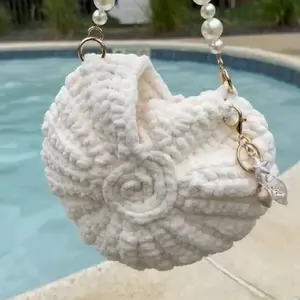 Shellbag, handbag, crocheted, handmade with love.