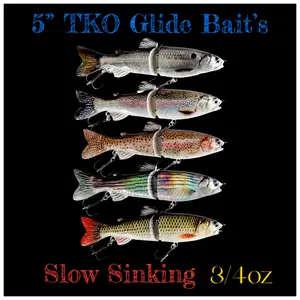 Glide with TKO Slow Sinking Bait 5 Inches