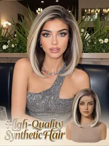Chic & Easy Bob - 13x4 HD Lace Wig | 10" Straight Light Golden Brown, Heat Safe, Easy Styling, Natural Look