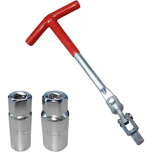 Spark Plug Socket Wrench, T-handle Spark Plug , 16 mm 5/8 Inch and 21 mm 13/16 Inch Installer Tool Kit, Suitable for Lawn Mowers, , Small