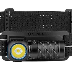 Olight Perun 3 Mini Flash Light, Black, 1250 Lumens Red/White Output, 155m Beam Distance, Flash Lights