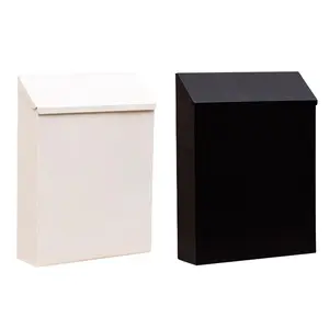 Wall Mounted Mailbox Newspaper Holder Box for Gate Outside House Front Door