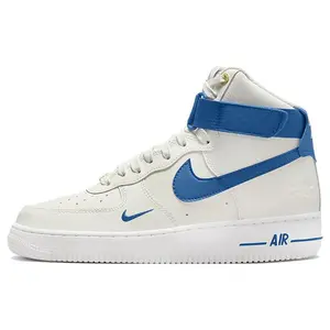 Nike Air Force 1 SE 40th Anniversary High-Top Sneakers for Women in White and Blue