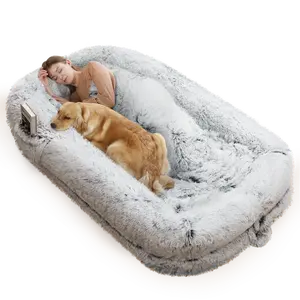 Human Dog Bed for Adults 46 x 10 x 76 Long Human Size Dog Bed with Removable Cover Orthopedic Design for Comfort