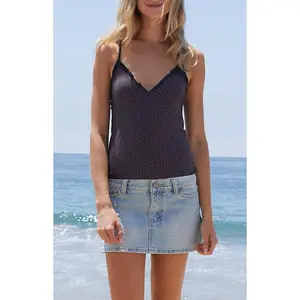 John Galt Women's Black & Red Heart Tiffany Tank Top