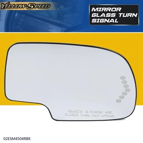 ALLGOOD Right Side Heated Mirror Glass with Turn Signal - 2003-2006 Silverado, 2003-04 GMC Sierra 2500 Replacement Part, Automotive Truck Accessories, Accessories for Car, Cars Accessories