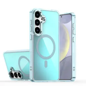 Fashion Laser Gradient Shockproof Magnetic Magsafe Phone Case For Samsung S25 FE S24FE S23 FE A17 A56 A36 A26 A16 A06 Cover