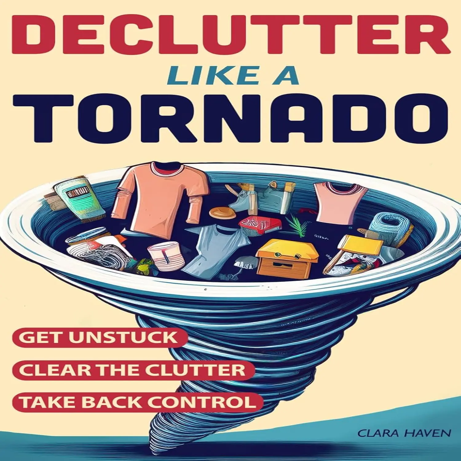 Declutter Like a Tornado: The Complete 5-Step System to Get Unstuck, Clear the Clutter Fast, and Take Back Control of Your Space and Your L