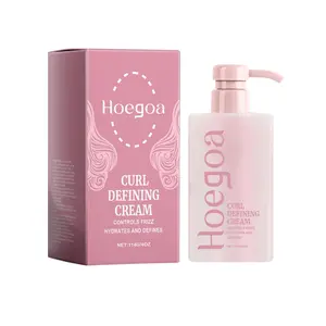 Curly Hair Styling Cream, Bangs & Curl Sculpting Cream, Adds Natural Shine & Moisture, Volumizing & Anti-Frizz, Soft & Flexible Hold for Defined Bouncy Curls