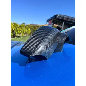 Classic Carbon Fiber Weave Dodge Charger Mirror Caps
