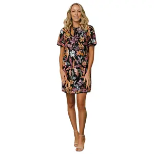 Patricia Sequin Short Dress | Black