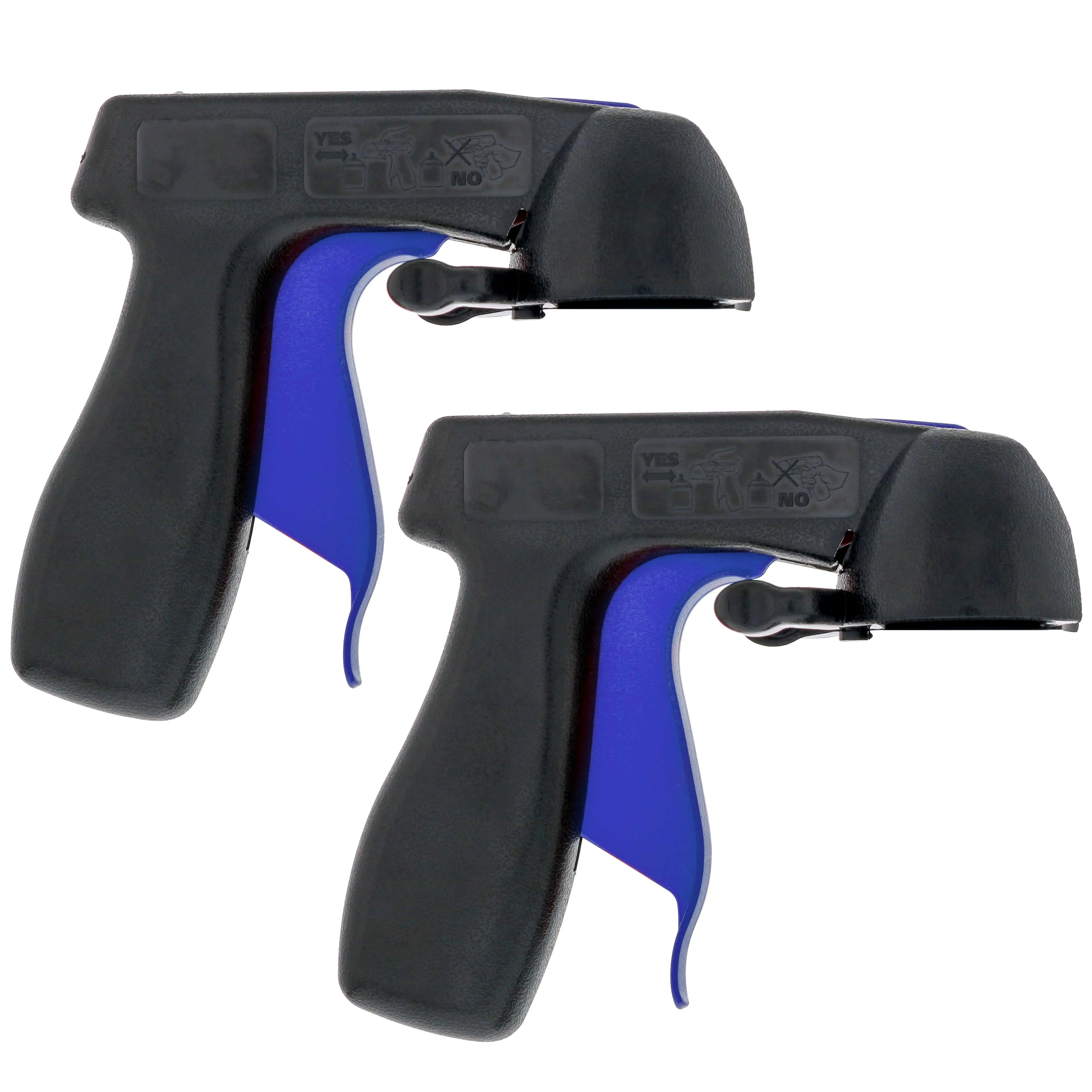 Master Airbrush Instant Aerosol Trigger Handle (2 Pack) - Universal Fit, Use on Spray Paint, Adhesives - Reusable, Clip-On & Off