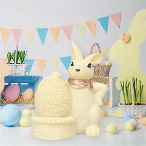 Easter Bunny Statue Cute Easter Egg Chicken Sheep Sculpture Spring Desktop Centerpiece Home Decor