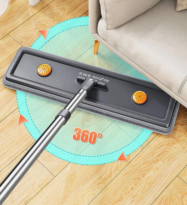 The Mop with Bucket Is a Household Cleaning Tool That Can Be Easily Cleaned Without the Need for Hand Washing