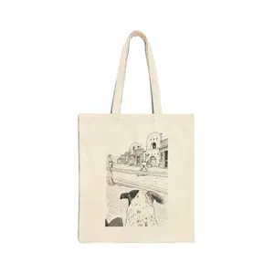 Tombstone Cowboy Roxy Tote Bag | Western Cowgirl Illustration