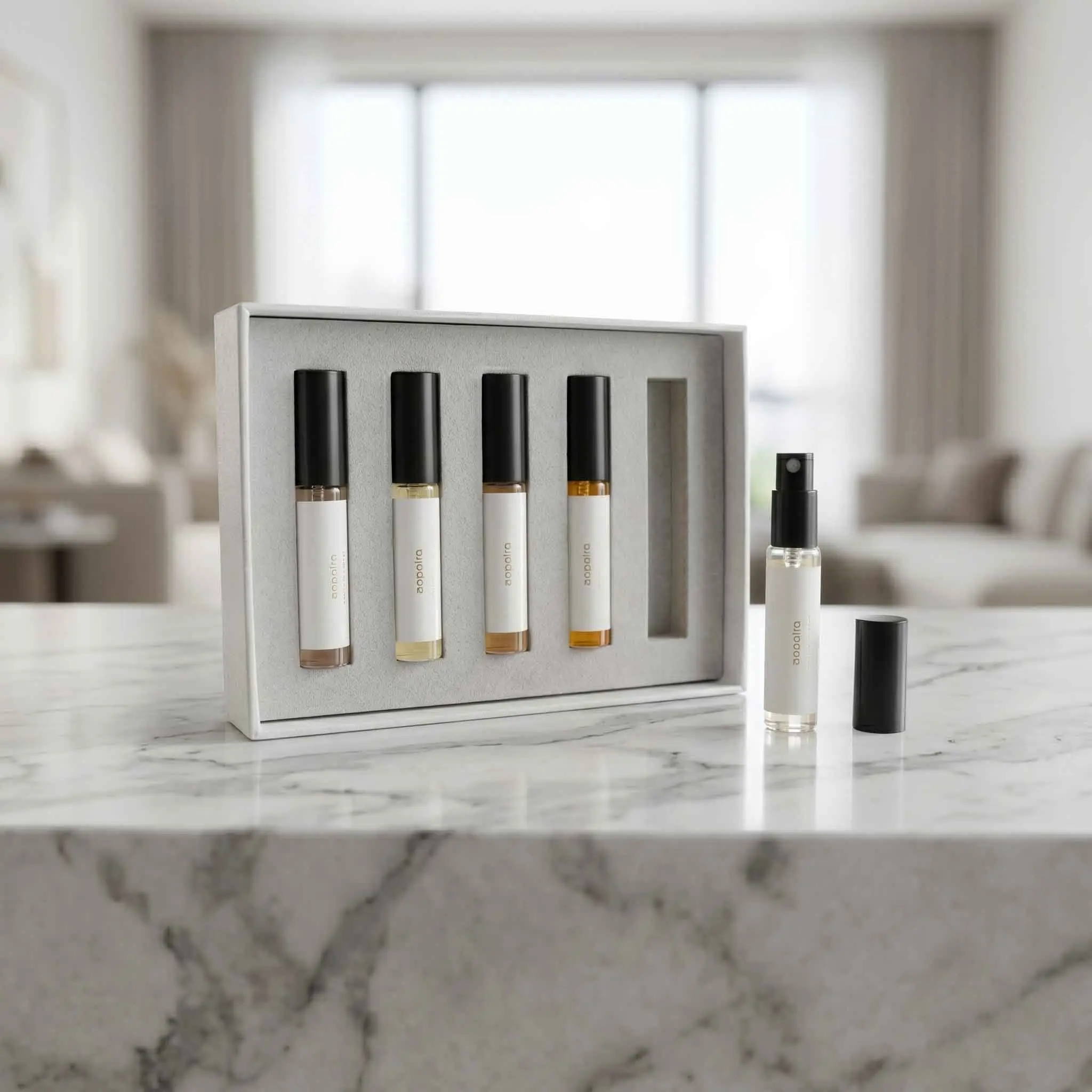Women's 5-Piece Portable Micro-Bottles Fragrance Set - Long-Lasting Bottled Floral Intense Multi-Vial Scents, 5 Different Rich Fruity Woody Notes, Ideal for Adult Gifts, Mother's Day, Micro-Bottles Fragrance Sets, Bottled Fragrance Sets