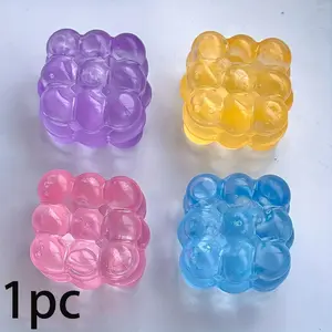 Super Soft Ice Transparent Grape Shape Squeeze Toy, Stress Relief Fidget Toy, Small Muscle Skill Building, Slow Rise Simulation Fruit, Stress Relief Gadgets