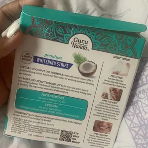 Product Review of GuruNanda Whitening Strips, 7-day treatment (7 Packets - 2 Strips per pack) - Non-Slip, Dry Strip Technology from k**a