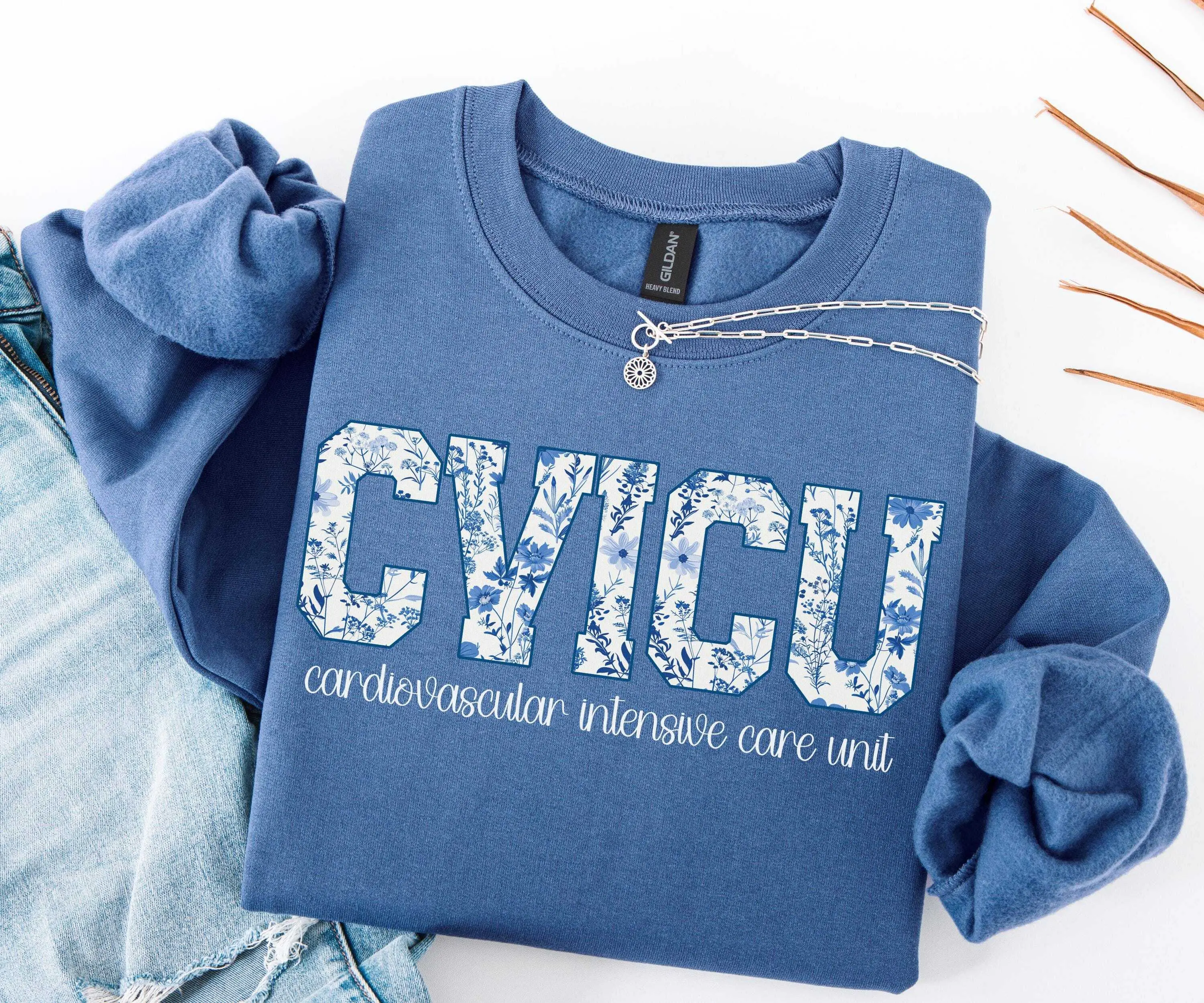 CVICU Nurse Sweatshirt / Short Sleeve T-SHIRT  , CVICU Nurse Cardiovascular ICU Nurse Tshirt  Unisex  Oversized