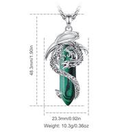 Style 3 Dragon - Wrapped Malachite