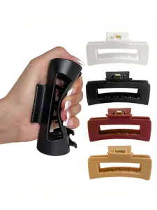 Large Soft Silicone Shark Hair Clip, Anti-Slip Banana Hair Clip, Durable Design for Daily Use, Boho Style Multi-Purpose Accessory, Bohemian Flair