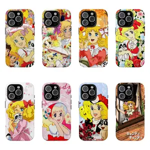 Candy-Candy Anime Phone CaselCute RetroCartoon Protective Cover For iPhone 17 ProMax 16 15 14 13 12 11 for Samsung S21 S22 S23S24 S25 S26 Phone CaselTough PhoneCaselGift For Fans|Gifts for anime lovers