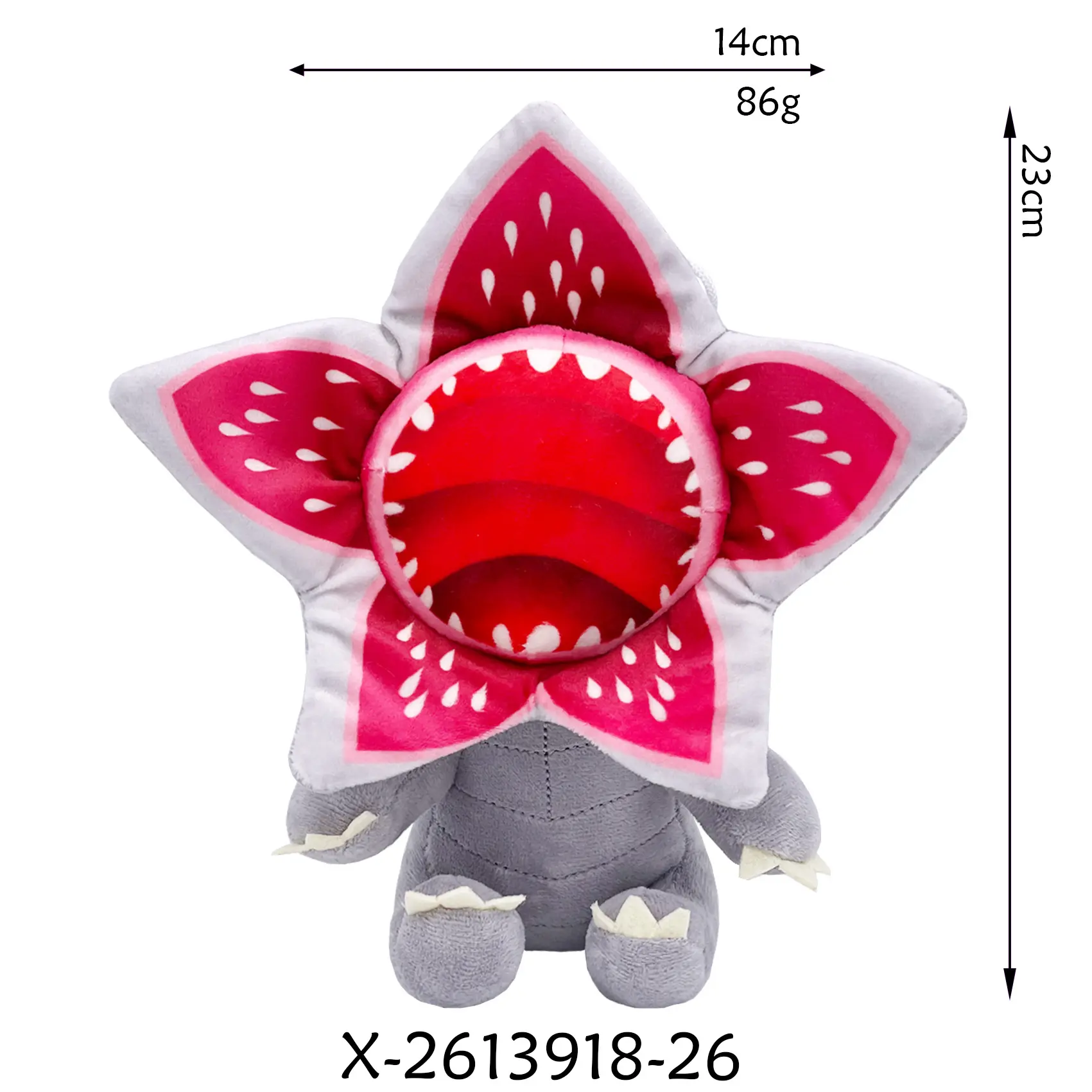 Printed grey cannibal flower