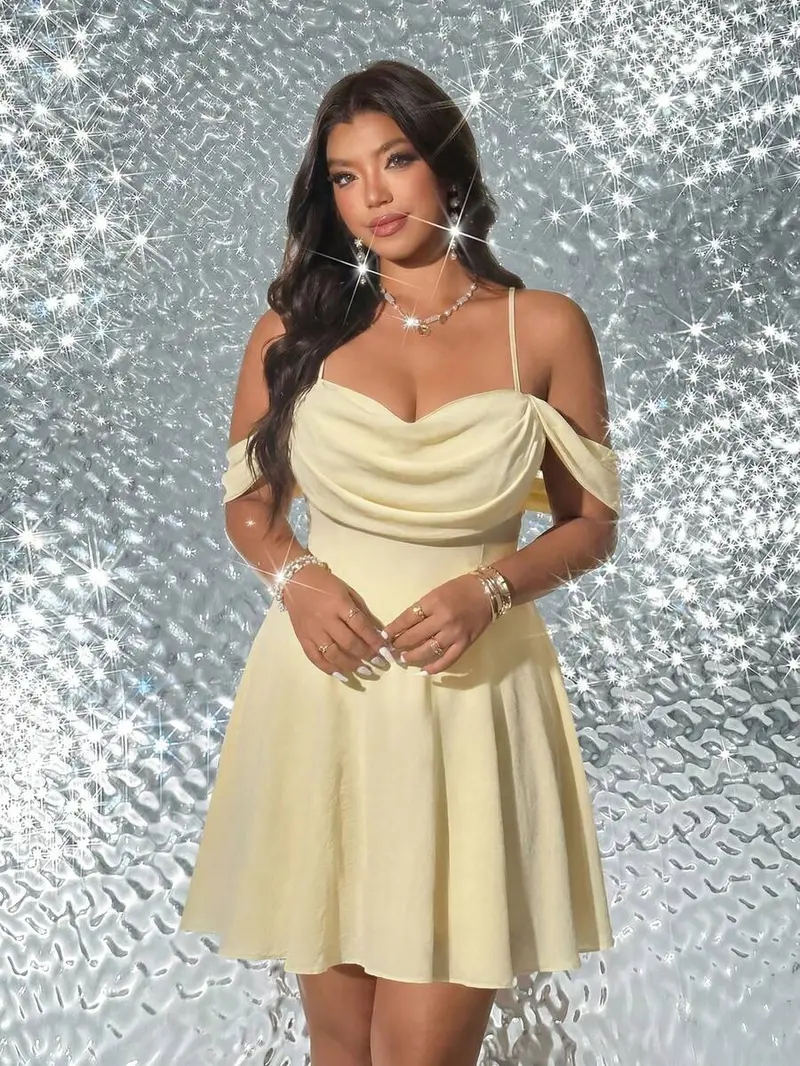 plus size yellow dress - TikTok Shop