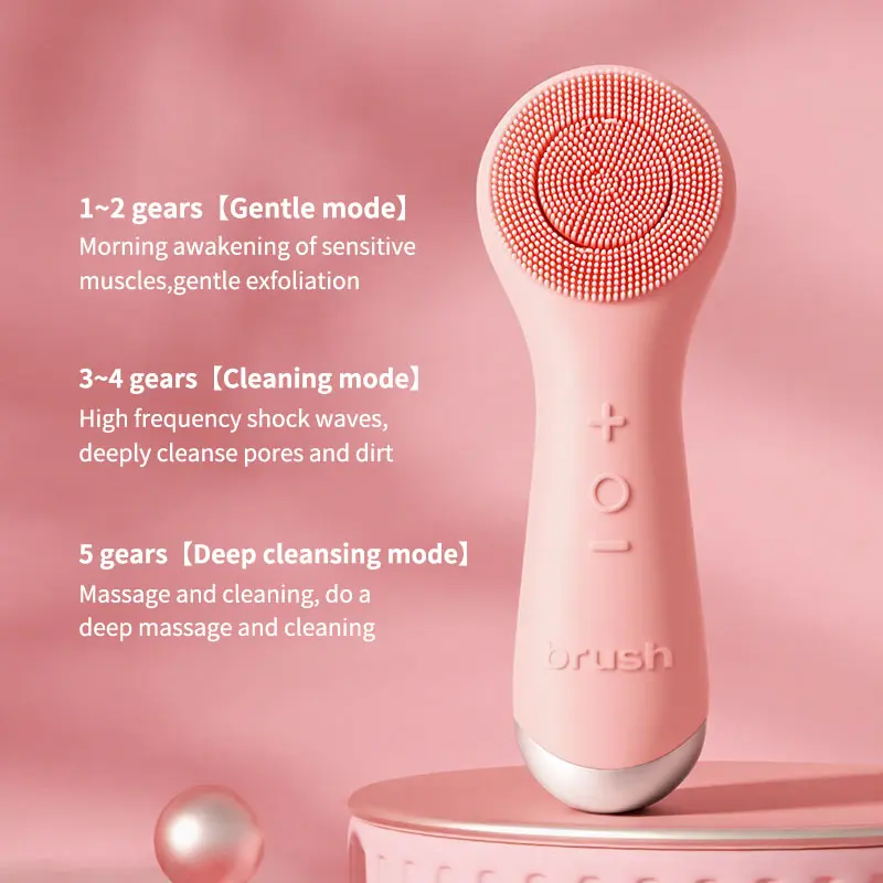 Face Scrubber Facial Cleansing Brush: 2 in 1 Spin and Vibration Patented Tech, Silicone Electric Exfoliator Scrubber with Automatic Foaming, Waterproof Face Cleanser Brush for Men and Women - TikTok Shop Face Scrubber Facial Cleansing Brush: 2 in 1 Spin and Vibration Patented Tech, Silicone Electric Exfoliator Scrubber with Automatic Foaming, Waterproof Face Cleanser Brush for Men and Women - TikTok Shop