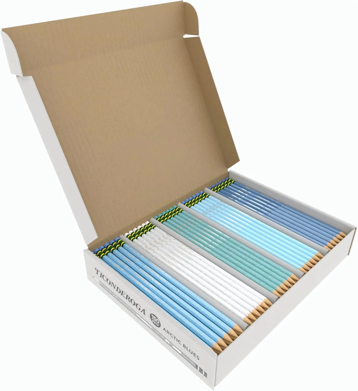 Arctic Blues Pre-Sharpened Wood-Cased Pencils, 150 Count - Office Stationery Writing Tool for Office & Computer Equipment Use