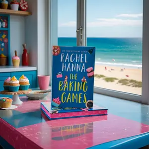 SPECIAL EDITION The Baking Games Hardcover with Sprayed Edges romance book - Standalone Novel - Romcom - Grumpy Sunshine - Enemies to Lovers