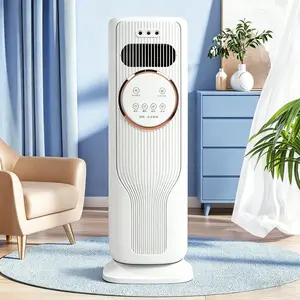 Super Strong Cooling Tower Fan with Heating Function, Multi-Function Bladeless Air Circulation Fan, Ultra Quiet Compact Electric Fan for Home Living Room Office All Season Use