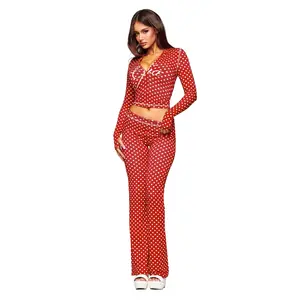 BLARE HOODIE - RED POLKA DOT BLARE HOODIE - RED POLKA DOT