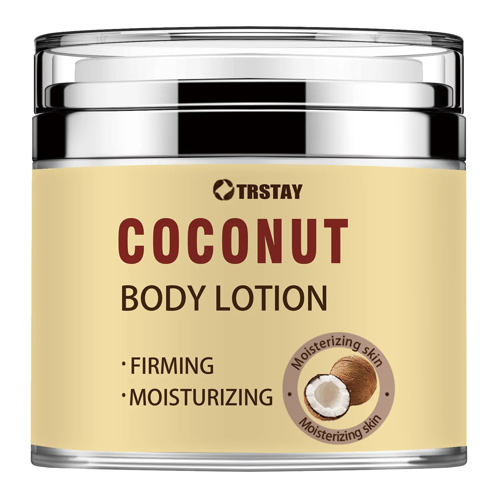 Coconut Hydration Body Lotion with Hyaluronic Acid & Vitamin C for All Skin Types, Moisturizing Body Care for Smooth Skin, 50g