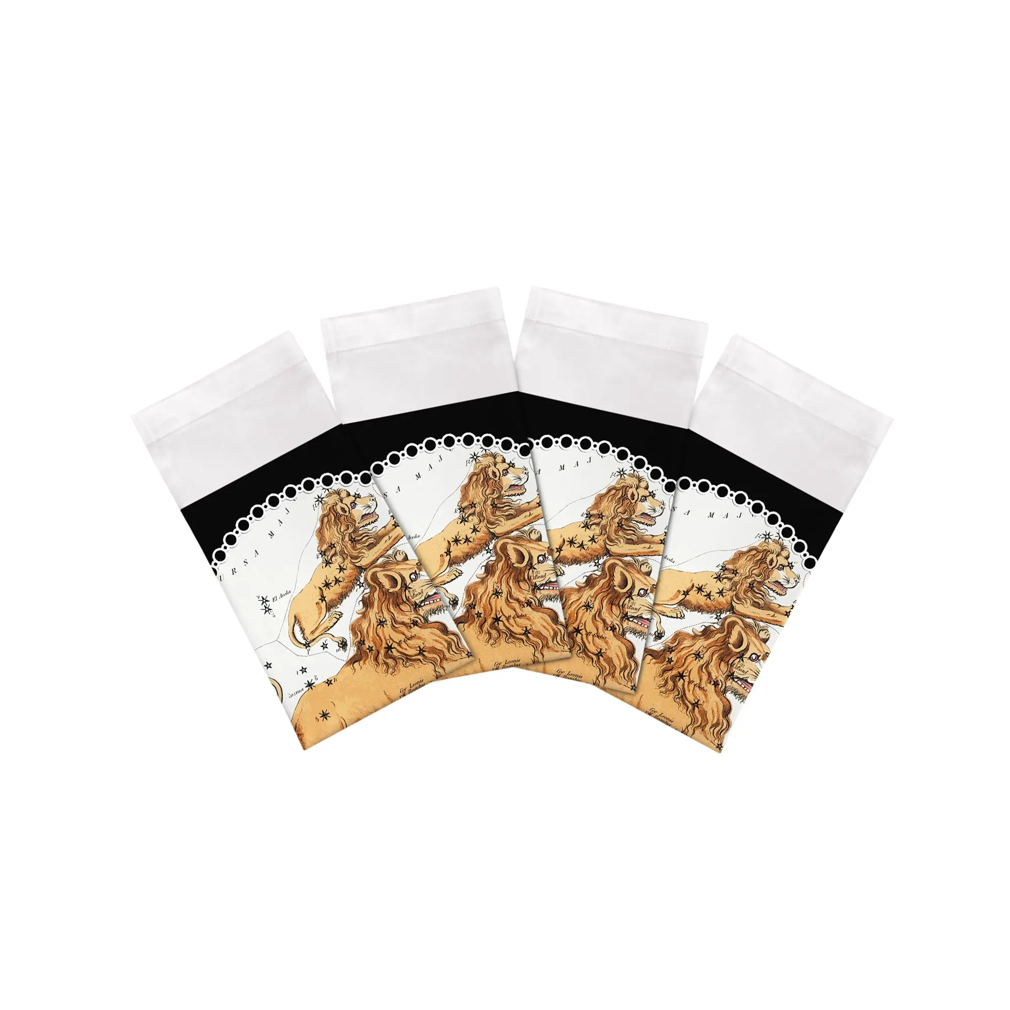 Zodiac Leo Cotton Sateen Dinner Napkins