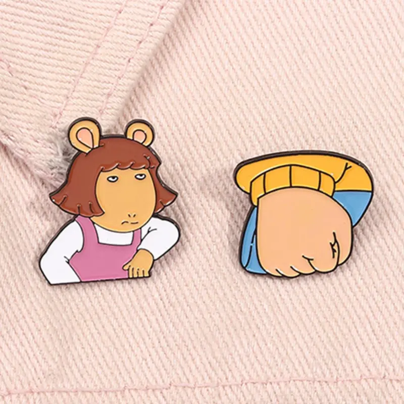 Cartoon Character Design Brooch, Cute Enamel Pin Suitable for Backpacks, Jeans, Scarves, Hats Decoration, Fashion Accessories for Women & Men, Durable Metal Pins, Charm, Clip, Lapel Brooch, Alloy Brooch Pin, Brooch Set