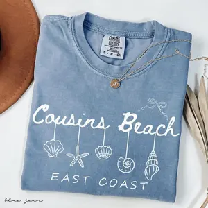 Comfort Colors®  Cousins Beach T-Shirt TSITP Shirt The Summer I Turned Pretty Tee Team Conrad Team Belly Team Jeremiah East Coast Beach Shirt